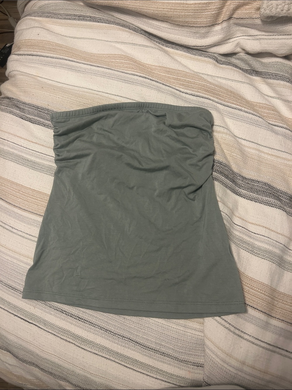Women’s  tube top in Sage Green